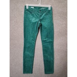 Gap Always Skinny Corduroy Pants Womens 27 4 Green Low Rise 1969 Stretch